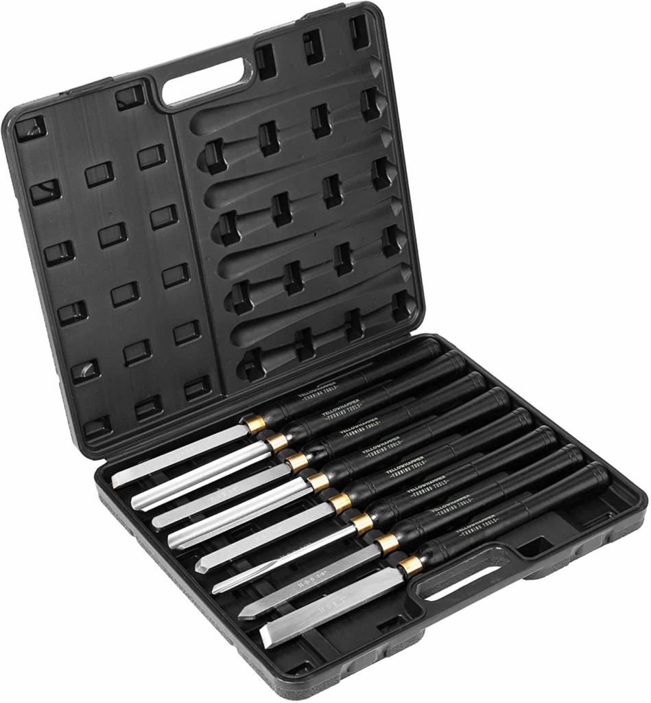  Yellowhammer Turning Tools Essentials 8 Piece Lathe Chisel Set