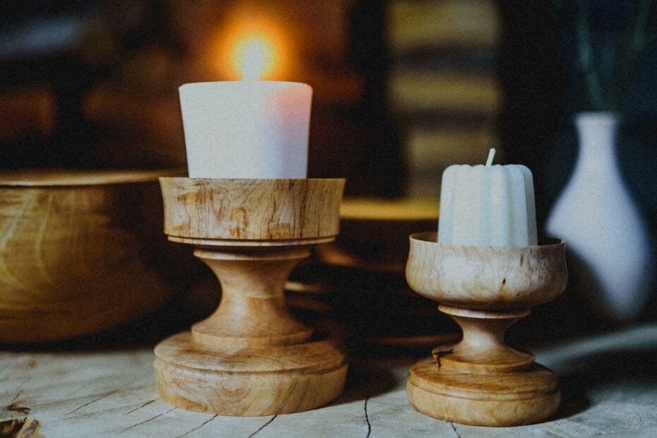 Simple Wood Candle Holders